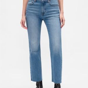 High Rise ’90s Slim Straight Crop Jeans